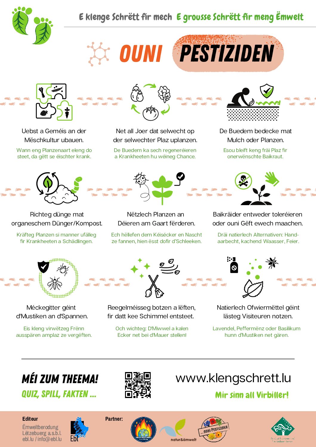 Kleng Schrëtt_Infografik_Ouni Pestiziden