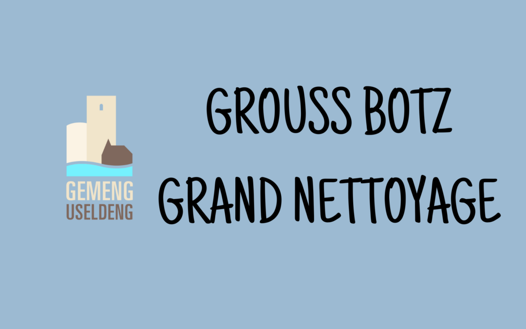 SAVE THE DATE: Grouss Botz // Grand Nettoyage