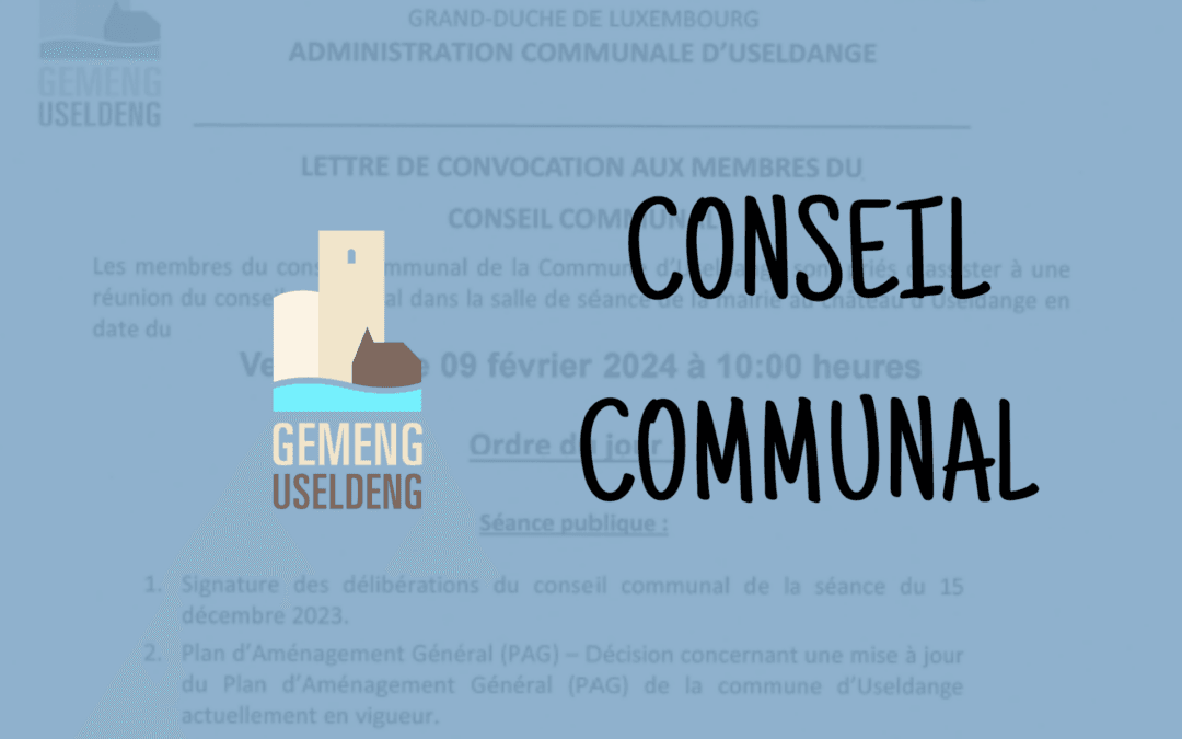 Séance du conseil communal du 18 septembre 2026