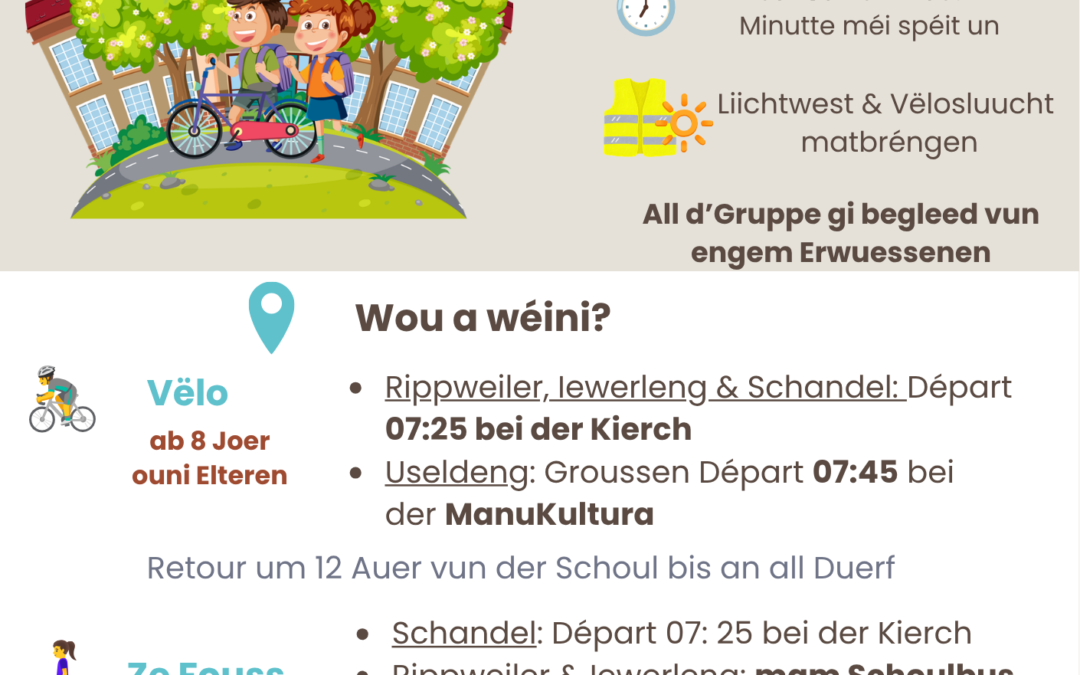 Zesummen aktiv an d&rsquo; Schoul